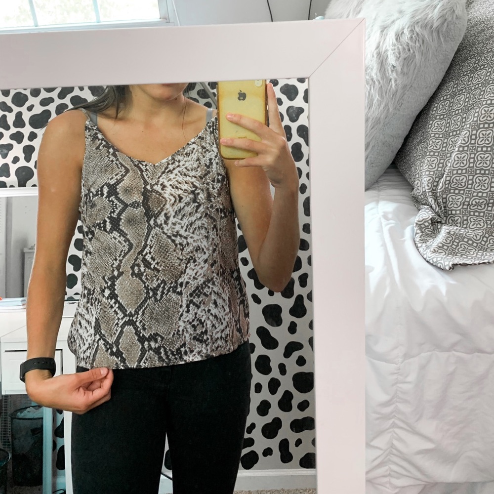 Snake Print Tank Top
